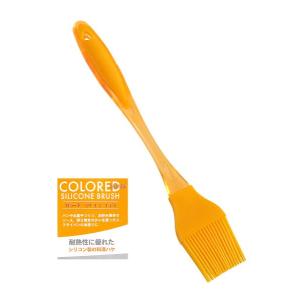 シリコンブラシ カラード オレンジ 22.5cm (100円ショップ