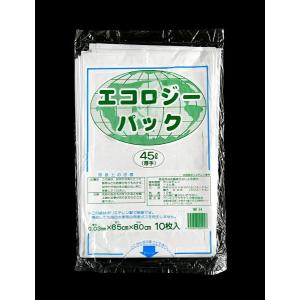 ゴミ袋 45L 厚さ0．03mm 白色 10枚入