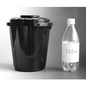 ゴミ箱 フタ付 容量3L ブラック ペールボッ...の詳細画像1