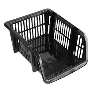 のせのせストッカー たて型 ブラック サンテール 37.5×29.6×高さ16cm