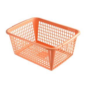 バスケット　Ａ４サイズ収納可　４０×３０×高さ１７．５ｃｍ　ペールオレンジ　サンテール