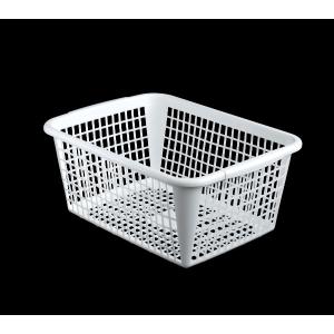 バスケット　Ａ４サイズ収納可能　４０×３０×高さ１７．５ｃｍ　ホワイト