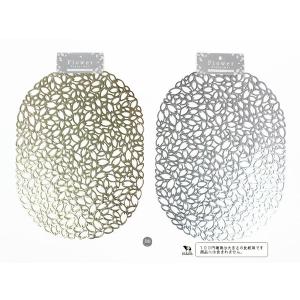 ランチョンマット PVC製 フラワー 楕円型 ...の詳細画像2