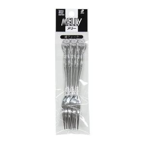 フォーク プラスチック製 パーティーポップ 14.3cm 8本入 (100円