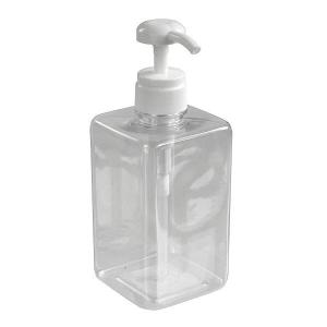 PETポンプボトル 角型 クリア 容量600ml...の商品画像