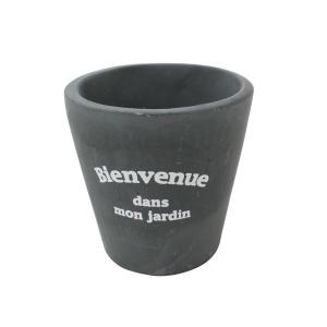セメント鉢 フランス語 直径8×高さ8cm ［色指定不可］