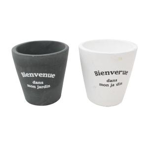 セメント鉢 フランス語 直径8×高さ8cm [...の詳細画像1
