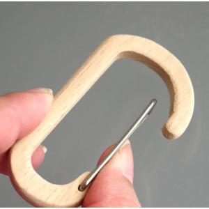 木製カラビナ 7×4cm (100円ショップ ...の詳細画像3