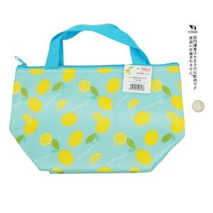 トート型ランチバッグ レモン柄 30×19×マ...の詳細画像1