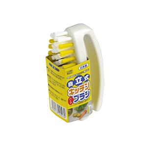 キッチンブラシ 自立式 ハードタイプ (100円ショップ 100円均一 100均一 100均)
