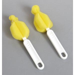 哺乳びんの乳首洗いスポンジ 13.5cm 2個...の詳細画像3