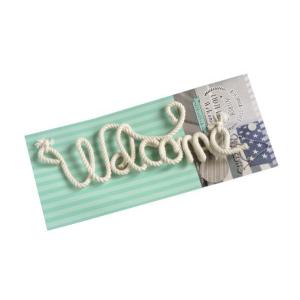 文字ロープ MOJI ROPE Welcome 25×8cm ［種類指定不可］ (100円ショップ 100円均一 100均一 100均)