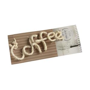 文字ロープ MOJI ROPE Coffee 20×8cm ［種類指定不可］ (100円ショップ 100円均一 100均一 100均)｜kawauchi