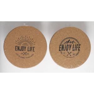 コルク鍋敷 ENJOY LIFE 直径19cm...の詳細画像1