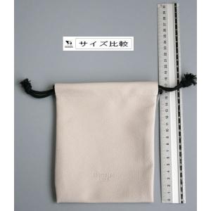 フェイクレザー巾着 15×18cm [色指定不...の詳細画像2