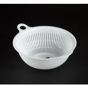 ざる　直径２２ｃｍ　パールホワイト
