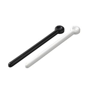袋どめクリップ Ｌサイズ(3.2×24.7×厚さ1.2cm) モノトーン 2本入 パッククリップ (100円ショップ 100円均一 100均一 100均)