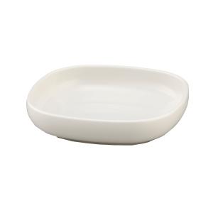 角皿 フォリオ ディッシュ スクエア13 ホワイト 13×13cm (100円ショップ 100円均一 100均一 100均)