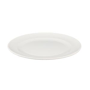丸皿 フォリオ プレート18 ホワイト 直径18cm (100円ショップ 100円均一 100均一 100均)