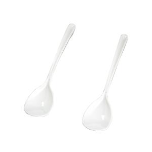 スプーン フォリオ ポリプロピレン製 ホワイト 19.4cm 2本入 (100円ショップ 100円均一 100均一 100均)