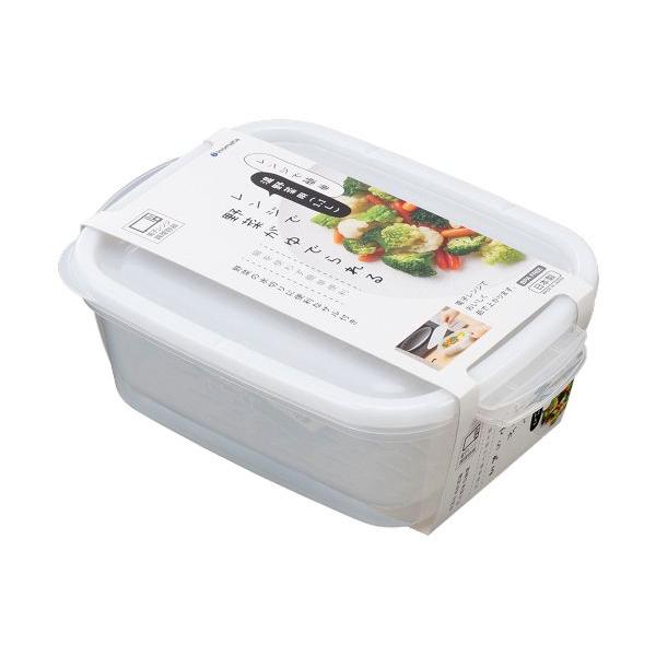 電子レンジ調理器 温野菜用 クリアーホワイト 容量1.1L