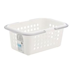 バスケット B5サイズ収納可 21.3×29×高さ8.8cm ホワイト (100円