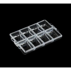 ビーズケース 8個仕切り クリア (100円ショップ 100円均一 100均一 100均)