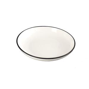 小皿 丸型 直径13.3×高さ2.4cm 陶器製 ブランカＭライン130
