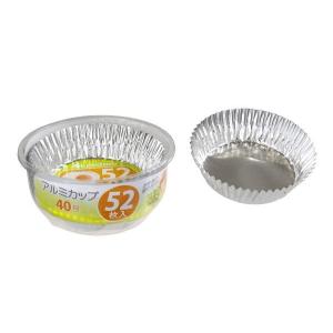 おかずカップ　アルミ　厚手　４０号（底径６．５×高さ２．５ｃｍ）　５２枚入