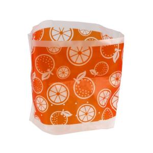 置くだけ水切りゴミ袋 オレンジ Sサイズ(12×19×マチ11cm) 25枚入 (100円ショップ 100円均一 100均一 100均)