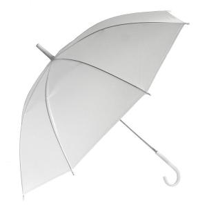 ビニール傘 50cm ビニール 透明ジャンプ傘 60本販売 スチール(黒電着