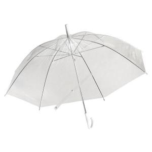 ビニール傘 50cm ビニール 透明ジャンプ傘 60本販売 スチール(黒電着