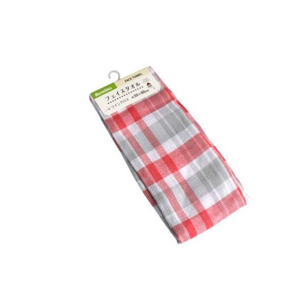 フェイスタオル ラインクロス 30×80cm ［色指定不可］ (100円ショップ 100円均一 10...