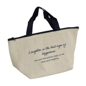 ランチバッグ 舟形トート ナチュラル 15×16×マチ12cm ［色指定不可］ (100円ショップ 100円均一 100均一 100均)
