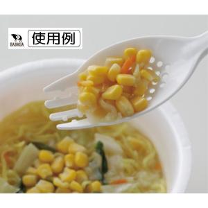 穴あきラーメンスプーン スクーン ホワイト 1...の詳細画像3