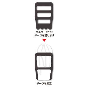 ポケットチーフホルダー ブラック (100円シ...の詳細画像3
