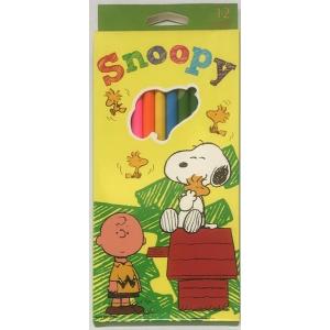 色鉛筆 12色入 スヌーピー (100円ショップ 100円均一 100均一