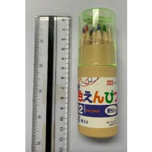 ミニ色えんぴつ 削り器付 12色入 (100円...の詳細画像1