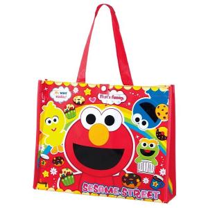 PPバッグ セサミストリート 31×39.5×マチ8.5cm (100円ショップ