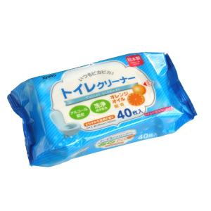 トイレクリーナー さわやかな柑橘の香り 40枚入 (100円ショップ 100円均一 100均一 100均)