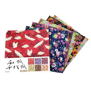 和紙千代紙 中(15×15cm)  24枚入 (100円ショップ 100円均一 100均一 100均)