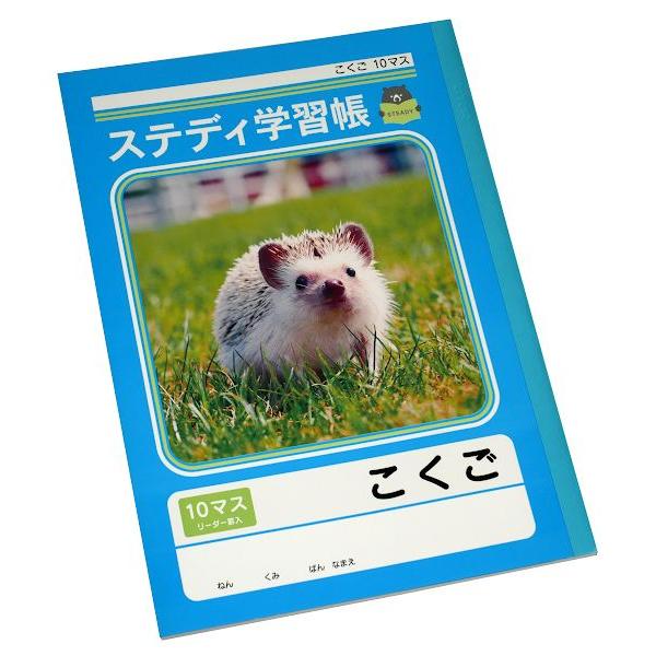 ステディ学習帳 こくご 10マス 21mmマス 10×7 セミB5 40枚 (100円ショップ 10...