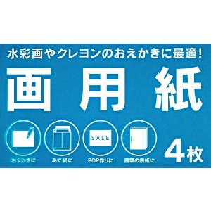 四つ切 画用紙 54×38cm 4枚入 (10...の詳細画像4