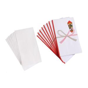 多当金封 祝文字なし 10.5×18.5cm 中袋付 8枚入 (100円ショップ 100円均一 100均一 100均)