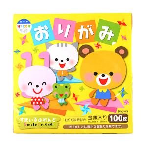 おりがみ 金銀入 15×15cm 100枚入 オリスタ すまいるふれんど