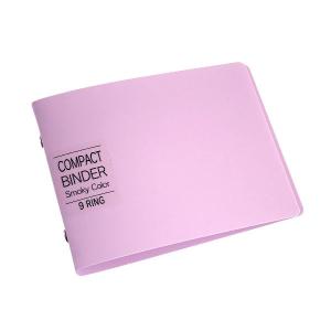 コンパクトカラーバインダー くすみカラー 9リング ［色指定不可］ (100円ショップ 100円均一 100均一 100均)