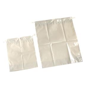 ポリ巾着 大小 ベージュ 2枚入 (100円ショップ 100円均一 100均一 100均)