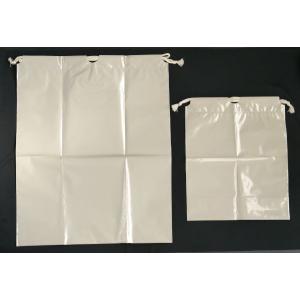 ポリ巾着 大小 ベージュ 2枚入 (100円シ...の詳細画像1