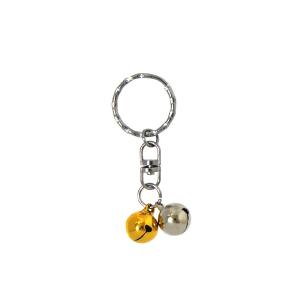 キーホルダー 鈴2個付 ［色指定不可］ (100円ショップ 100円均一 100均一 100均)