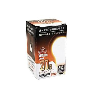 白熱電球 ホワイト 20W 口金E26